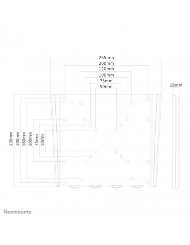 Neomounts FPMA-W110 Supporto TV a parete 10-40" - ultrapiatto