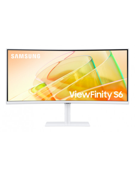 Samsung S65TC Monitor PC 86,4 cm (34") 3440 x 1440 Pixel UltraWide Quad HD LED Bianco