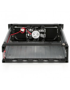 StarTech.com Cassetto rack portatile per disco rigido SATA da 5,25", robusto, in alluminio e di colore nero 2