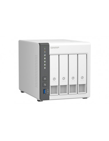 QNAP TS-433 NAS Tower ARM Cortex-A55 4 GB 0 TB QNAP QTS Bianco