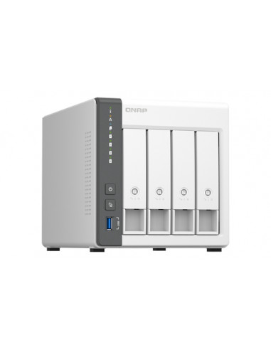 QNAP TS-433 NAS Tower ARM Cortex-A55 4 GB 0 TB QNAP QTS Bianco