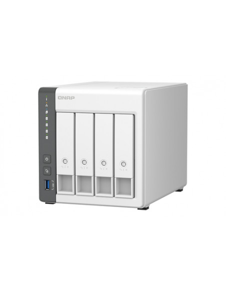 QNAP TS-433 NAS Tower ARM Cortex-A55 4 GB 0 TB QNAP QTS Bianco