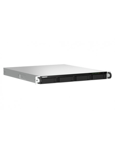 QNAP TS-464U NAS Rack (1U) Intel® Celeron® N5095 8 GB DDR4 0 TB QNAP Turbo System Alluminio, Nero