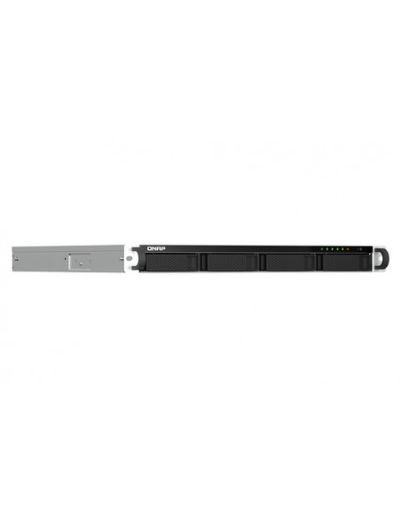 QNAP TS-464U NAS Rack (1U) Intel® Celeron® N5095 8 GB DDR4 0 TB QNAP Turbo System Alluminio, Nero