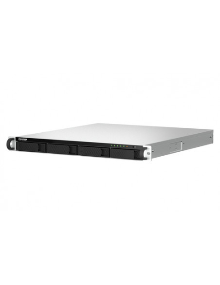 QNAP TS-464U NAS Rack (1U) Intel® Celeron® N5095 8 GB DDR4 0 TB QNAP Turbo System Alluminio, Nero