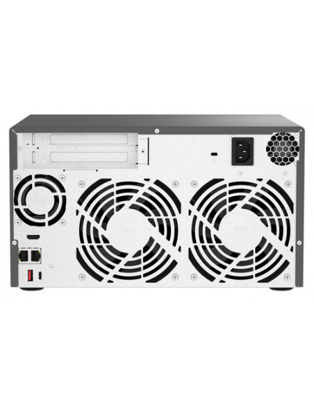 QNAP TVS-h874 NAS Tower Intel® Core™ i7 32 GB DDR4 0 TB QuTS hero Nero