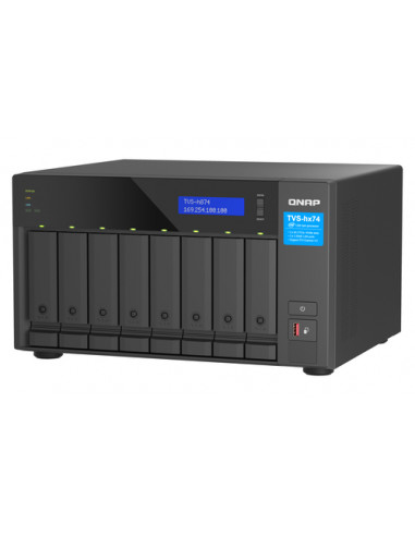 QNAP TVS-h874 NAS Tower Intel® Core™ i7 32 GB DDR4 0 TB QuTS hero Nero