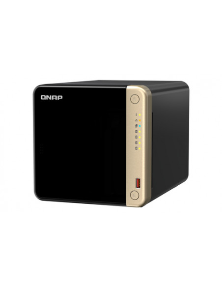 QNAP TS-464 NAS Tower Intel® Celeron® N5095 8 GB DDR4 0 TB QNAP QTS Nero