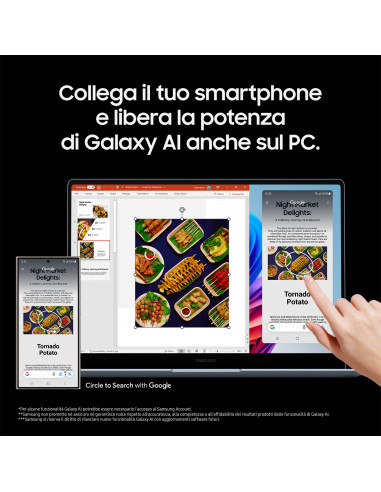 Samsung Galaxy Book4 Edge Laptop, Elite X, 16GB RAM, 512GB SSD, 14" Super AMOLED, Windows 11 Home, Sapphire Blue