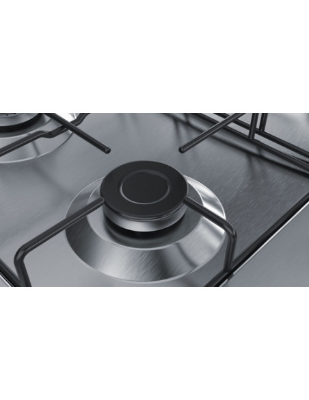 Bosch Serie 4 PGP6B5B85 Piano cottura a gas 60 cm Acciaio inox