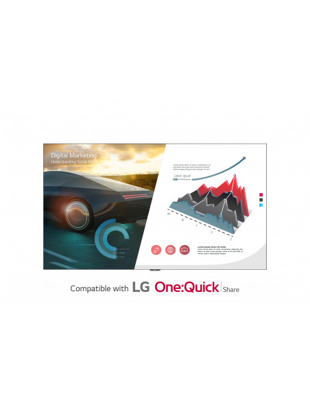 LG LAEC015-GN2 Pannello piatto per segnaletica digitale 3,45 m (136") LED Wi-Fi 500 cd/m² Full HD Nero Processore integrato Web