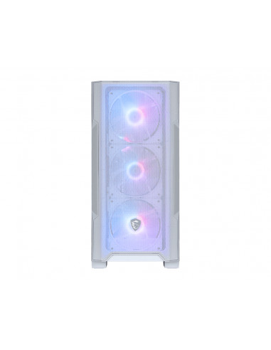 MSI MAG Forge M100R Midi Tower Trasparente, Bianco