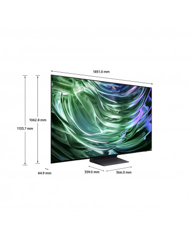 Samsung TV OLED 4K 83” QE83S90DAEXZT Smart TV Wi-Fi Graphite Black 2024, Processore NQ4 AI GEN2, Self-illuminating pixels, Las