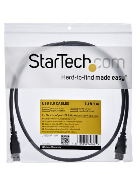 StarTech.com Cavo di prolunga USB 3.0 SuperSpeed da 1 m A ad A nero - M/F