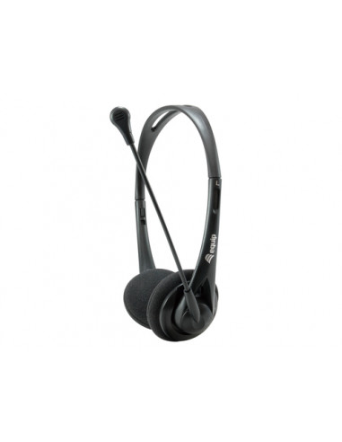 Equip Chat Headset Auricolare Cablato A Padiglione Musica e Chiamate Nero