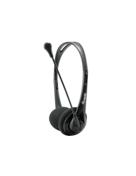Equip Chat Headset Auricolare Cablato A Padiglione Musica e Chiamate Nero