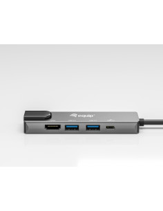 Equip Adattatore multifunzione USB-C 5 in 1, HDMI, LAN Gigabit, USB 3.2 GEN1, USB PD 100W 2