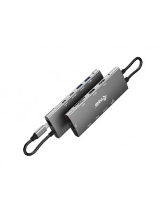 Equip Adattatore multifunzione USB-C 9 in 1, HDMI 4K/60Hz, LAN Gigabit, USB 3.2 GEN1, SD/TF, USB PD 100W 2