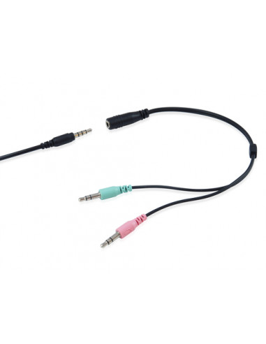 Equip Chat Headset Auricolare Cablato A Padiglione Musica e Chiamate Nero