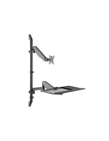 Equip Postazione di lavoro a parete con monitor singolo da 17“-32”.