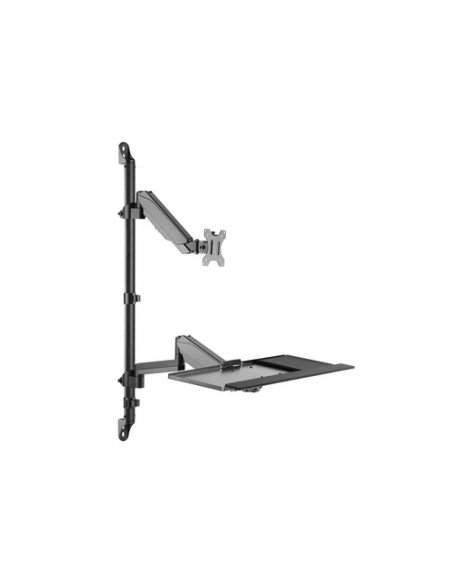 Equip Postazione di lavoro a parete con monitor singolo da 17“-32”.