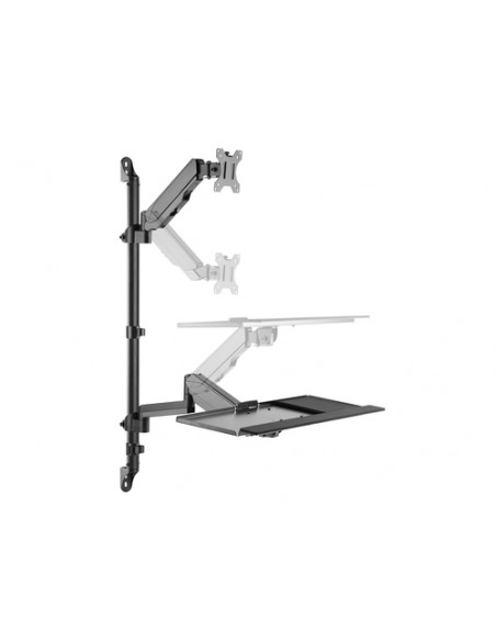 Equip Postazione di lavoro a parete con monitor singolo da 17“-32”.