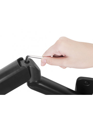 Equip Staffa a parete per monitor singolo da 17“-32”, lunghezza braccio: 450 mm