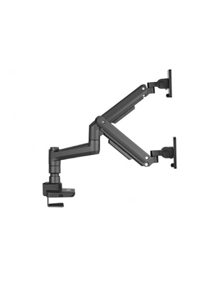 Equip Staffa di montaggio da scrivania per doppio monitor per uso intensivo da 17“-35”, nero