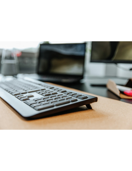 CHERRY KW 3000 tastiera Universale RF Wireless QWERTY Inglese Nero
