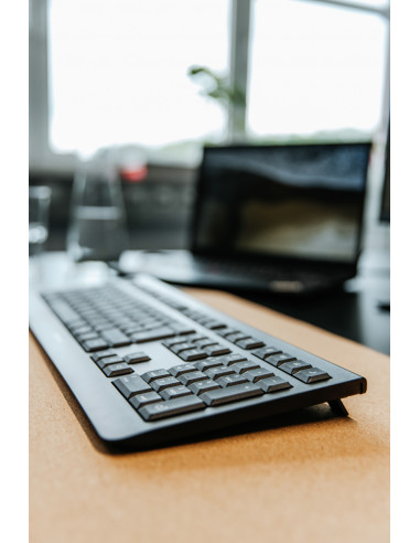 CHERRY KW 3000 tastiera Universale RF Wireless QWERTY Inglese Nero