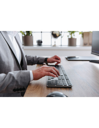 CHERRY KW X ULP tastiera Universale USB + RF Wireless + Bluetooth QWERTY Nordic Nero
