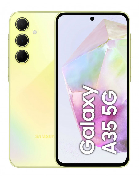 Samsung Galaxy A35 5G Display FHD+ Super AMOLED 6.6”, Android 14, 6GB RAM, 128GB, Dual SIM, Batteria 5.000 mAh, Awesome Lemon