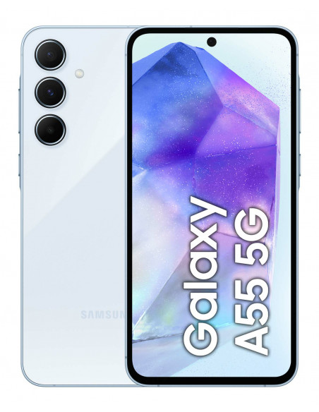 Samsung Galaxy A55 5G Display FHD+ Super AMOLED 6.6”, Android 14, 8GB RAM, 256GB, Dual SIM, Batteria 5.000 mAh, Awesome Iceblu