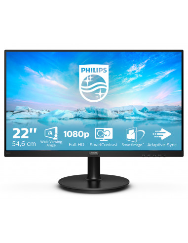 Philips V Line 221V8A/00 LED display 54,6 cm (21.5") 1920 x 1080 Pixel Full HD Nero