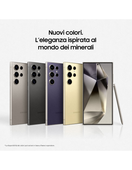 Samsung Galaxy S24 Ultra Smartphone AI, Display 6.8'' QHD+ Dynamic AMOLED 2X, Fotocamera 200MP, RAM 12GB, 256GB, 5.000 mAh, Tita