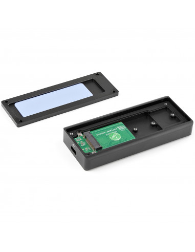 StarTech.com Enclosure SSD PCIe M.2 NVMe USB-C 10 Gbps - Custodia esterna robusta in alluminio M.2 PCIe M-Key Classificazione IP
