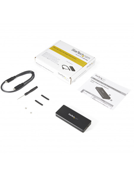 StarTech.com Enclosure SSD PCIe M.2 NVMe USB-C 10 Gbps - Custodia esterna robusta in alluminio M.2 PCIe M-Key Classificazione IP