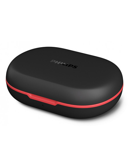Philips 6000 series TAA6709BK/00 cuffia e auricolare True Wireless Stereo (TWS) A clip Sport Bluetooth Nero, Rosso