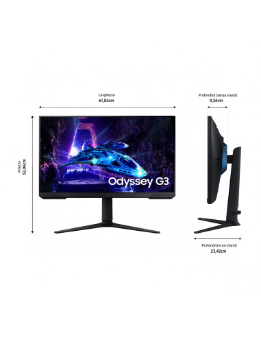 Samsung Monitor Gaming Odyssey G3 - G30D da 27'' Full HD