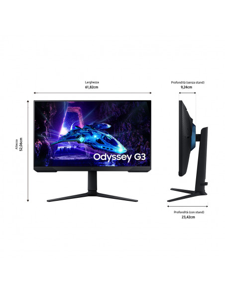 Samsung Monitor Gaming Odyssey G3 - G30D da 27'' Full HD