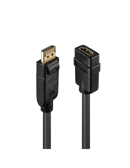 Lindy 41005 cavo e adattatore video 0,15 m DisplayPort HDMI Nero