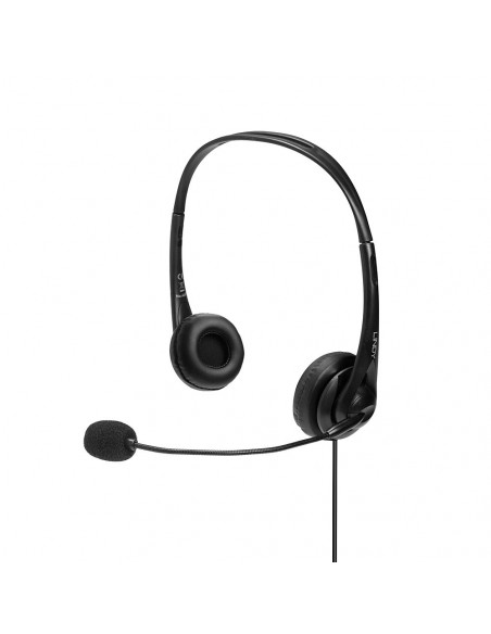 Lindy 42870 cuffia e auricolare Cablato A Padiglione Musica e Chiamate USB tipo A Nero