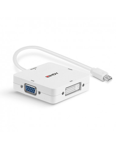 Lindy 41035 cavo e adattatore video 0,2 m Bianco