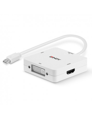 Lindy 41035 cavo e adattatore video 0,2 m Bianco