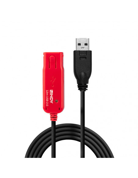 Lindy 42782 cavo USB USB 2.0 12 m USB A Nero