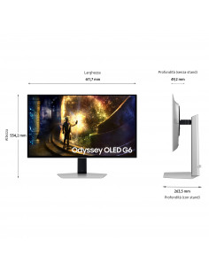 Samsung Monitor Gaming Odyssey OLED G6 - G61SD da 27'' 2