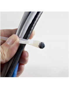 StarTech.com Fascette fermacavo da 10 cm con foro di montaggio - 2 mm di larghezza, 24 mm di diametro del fascio, 8 kg di resist 2