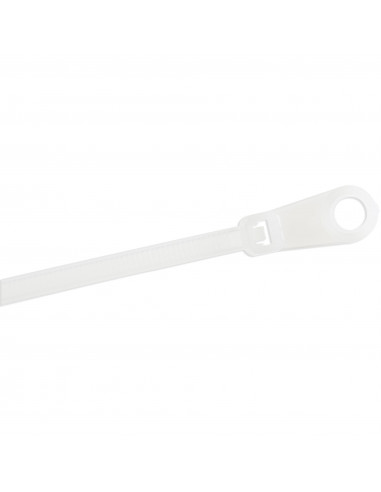 StarTech.com Fascette fermacavo da 10 cm con foro di montaggio - 2 mm di larghezza, 24 mm di diametro del fascio, 8 kg di resist