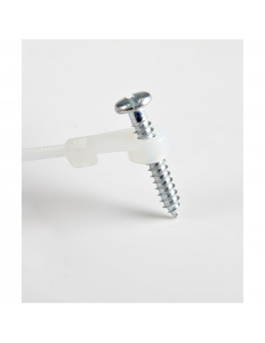StarTech.com Fascette fermacavo da 10 cm con foro di montaggio - 2 mm di larghezza, 24 mm di diametro del fascio, 8 kg di resist