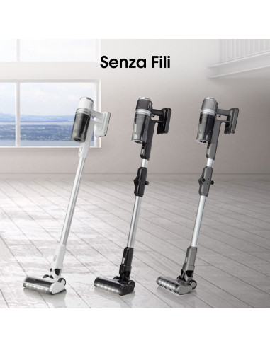 Hisense HVC6264BK scopa elettrica Aspirapolvere a bastone 2 in 1 Batteria Secco EPA Senza sacchetto 0,45 L 150 W Nero 2000 Ah